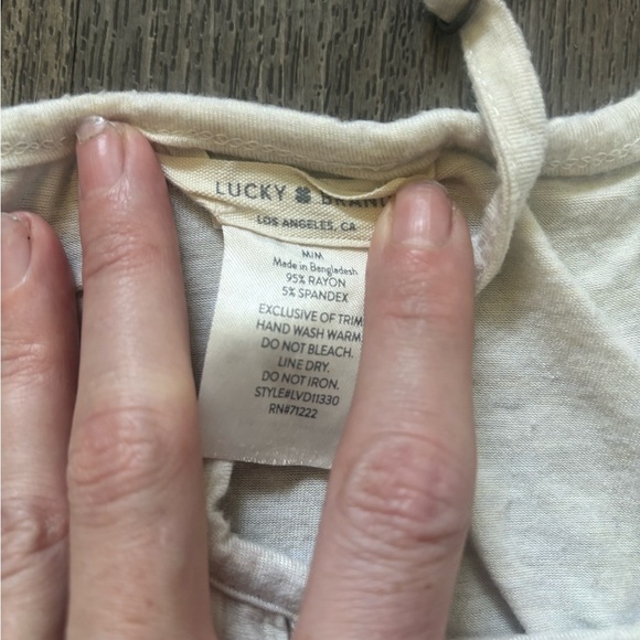 Lucky Brand White Button-Front Camisole - Picture 3 of 4